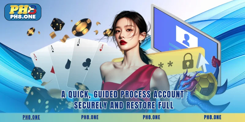 A quick, guided process account securely and restore full