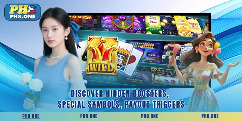 Discover hidden boosters, special symbols, payout triggers