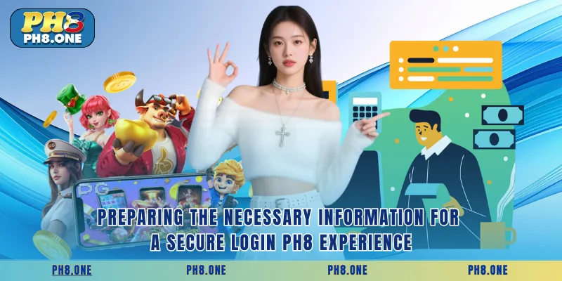 Preparing the necessary information for a secure login PH8 experience