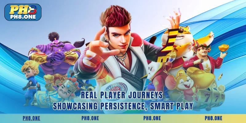 Real player journeys showcasing persistence, smart play