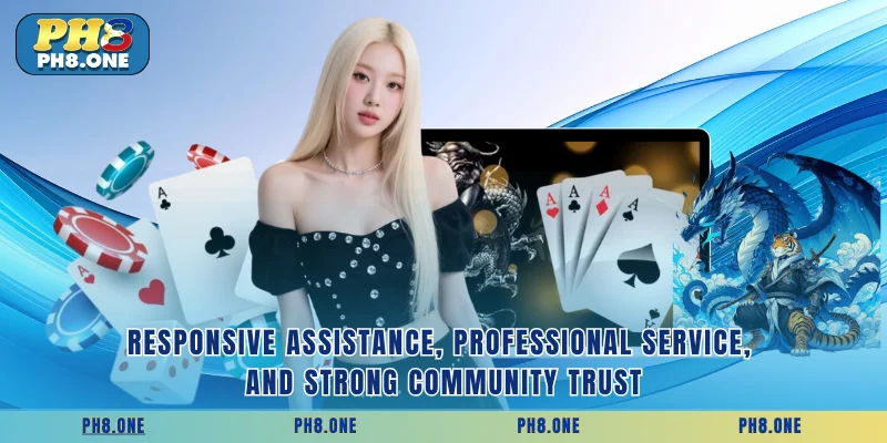 Responsive assistance, professional service, and strong community trust