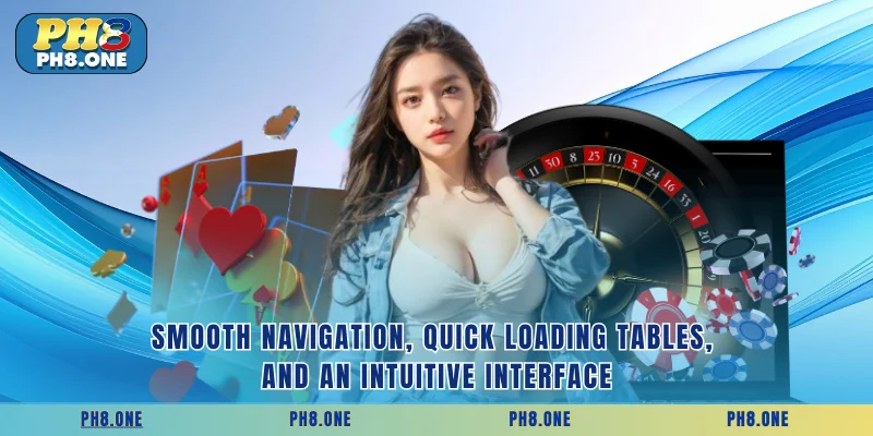 Smooth navigation, quick loading tables, and an intuitive interface